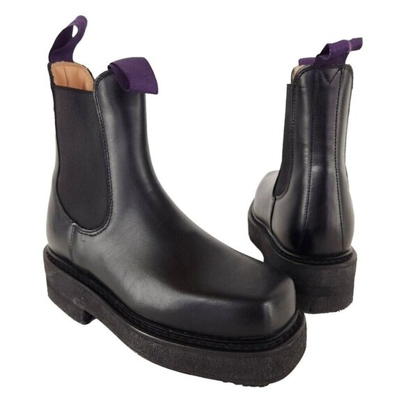 Eytys Ortega Leather Chelsea Boots 36 US 5.5 Womens Black - Picture 2 of 13